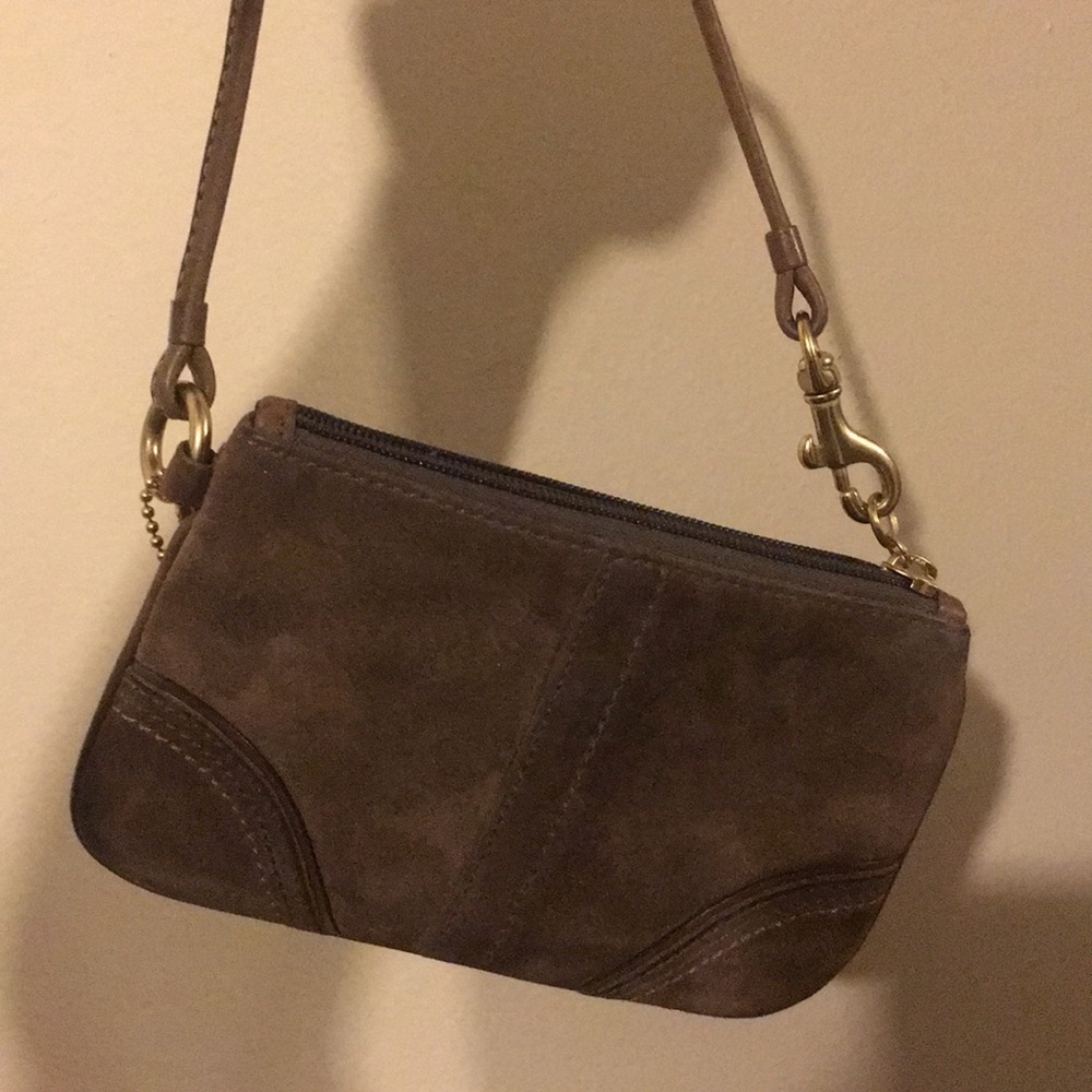 Classic coach wristlet